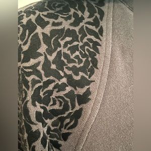 Lululemon Floral Flock Scuba Hoodie black sz 8